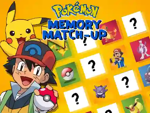 Гульня Pokemon Memory Match-Up онлайн