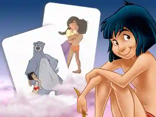 Гульня Mowgli Memory card Match онлайн
