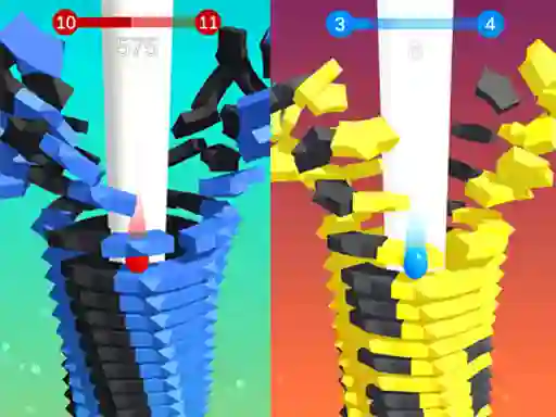 Гульня Stack Bounce 3D онлайн