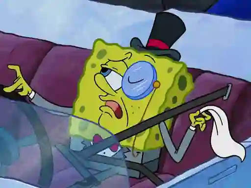 Гульня Spongebob Driving Test Hidden онлайн