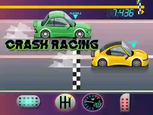 Гульня Crash Racing онлайн