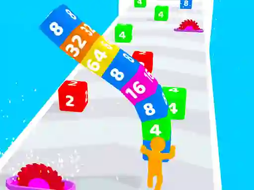Гульня Cube Stack 2048 онлайн