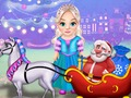 Гульня Маленькая Эльза Чысты Каляды Carriage  онлайн