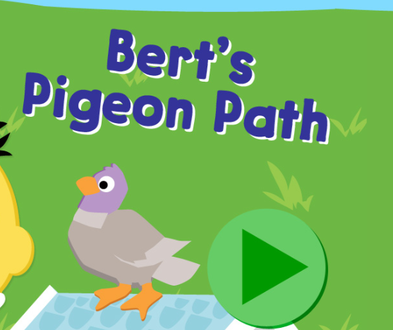 Гульня 123 Вуліца Сезам: Pigeon Шлях Берта  онлайн