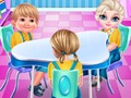 Гульня Замарожаная школа  онлайн