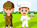 Гульня Дзеці і прафесіі  онлайн