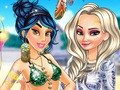 Гульня Прынцэсы Boho Пляжная Obsession  онлайн