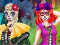 Гульня BFFS Дзень мерцвякоў  онлайн