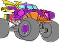 Гульня Кніжка-размалёўка Monster Truck  онлайн