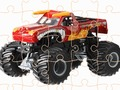 Гульня Monster Truck Jigsaw Выкліку  онлайн