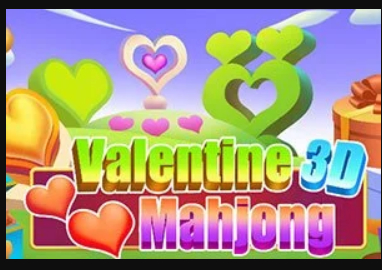 Гульня Valentine 3D маджонг  онлайн
