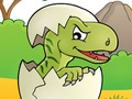 Гульня Dino размалёўкі гульні  онлайн