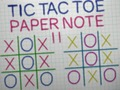 Гульня Tic Tac Toe Папера Заўвага II  онлайн