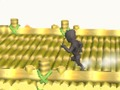 Гульня Ніндзя працуе 3d  онлайн