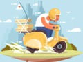 Гульня Горад на самакаце едзе галаваломкай  онлайн