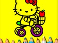 Гульня Вярнуцца да школы: размалёўка Sweet Kitty  онлайн