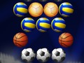 Гульня Bubble Shooter Залаты футбол  онлайн