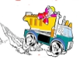 Гульня Размалёўкі Lego Trucks  онлайн