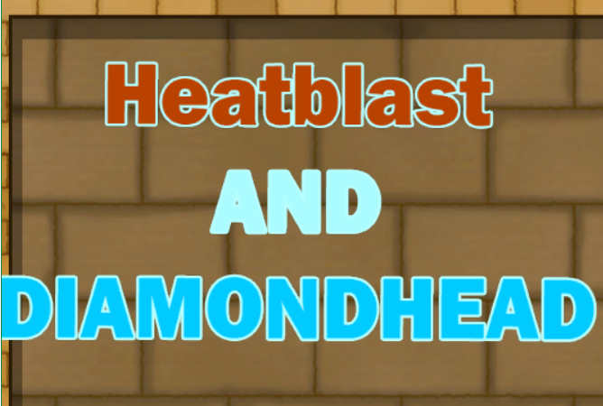 Гульня Heatblast і алмазная галоўка  онлайн