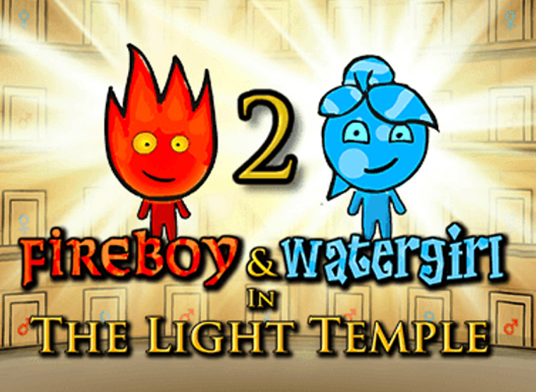 Гульня Fireboy & Watergirl 2 у Светлым храме  онлайн