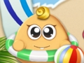 Гульня Pou летнія канікулы  онлайн