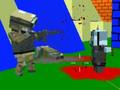 Гульня Стральба з зомбі Blocky Gun Warfare  онлайн