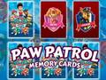 Гульня Карты памяці Paw Patrol  онлайн