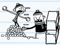 Гульня Снежны бой StickMan  онлайн