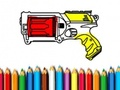 Гульня Назад у школу: Кніжка-размалёўка Nerf  онлайн