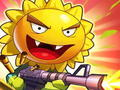 Гульня Зомбі Gun War of Plants Evolution  онлайн