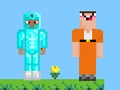 Гульня Уцёкі з турмы Noob супраць Pro 2  онлайн