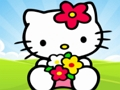 Гульня Пазл Hello Kitty  онлайн