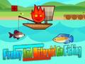 Гульня FireBoy і WaterGirl ідуць на рыбалку  онлайн