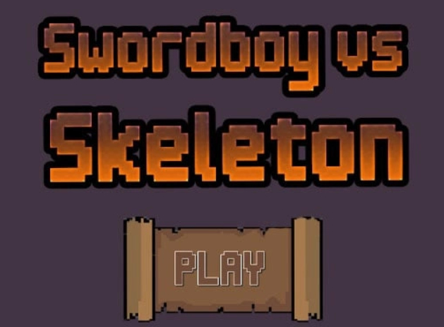 Гульня Swordboy супраць шкілета  онлайн