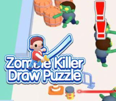 Гульня Зомбі-забойца Draw Puzzle  онлайн