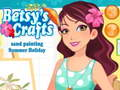 Гульня Летнія канікулы Betsy's Crafts Маляванне пяском  онлайн