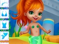 Гульня Апранаем папяровую ляльку Русалка  онлайн