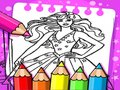 Гульня Кніжка-размалёўка барбі  онлайн