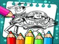 Гульня Кніжка-размалёўка Гісторыя цацак  онлайн