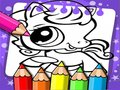 Гульня Кніжка-размалёўка Littlest Pet Shop  онлайн