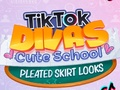 Гульня Сімпатычная школьная плиссированная спадніца TikTok Divas  онлайн