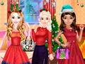 Гульня Модная калядная вечарынка для дзяўчынак  онлайн