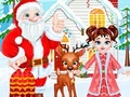 Гульня Дзіця Тэйлар Калядны алень весела онлайн