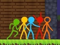 Гульня Stickman Parkour 2: Lucky Block онлайн