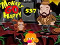 Гульня Monkey Go Happy, узровень 537  онлайн
