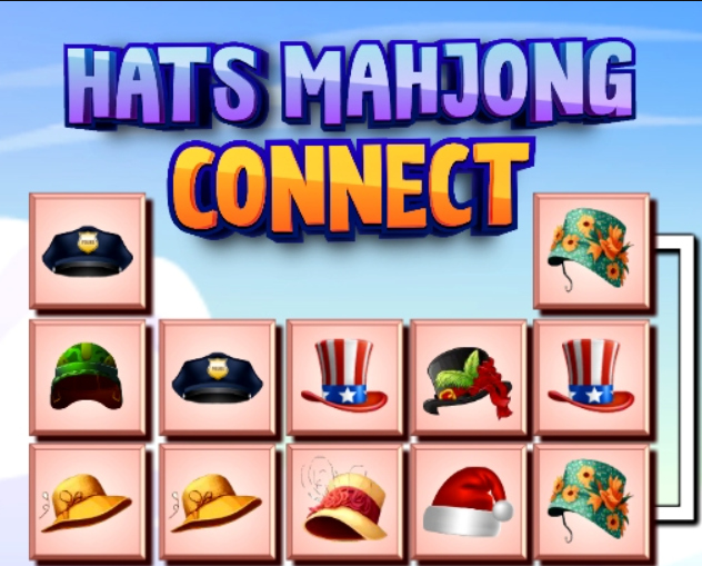 Гульня Шапкі Маджонг Connect  онлайн