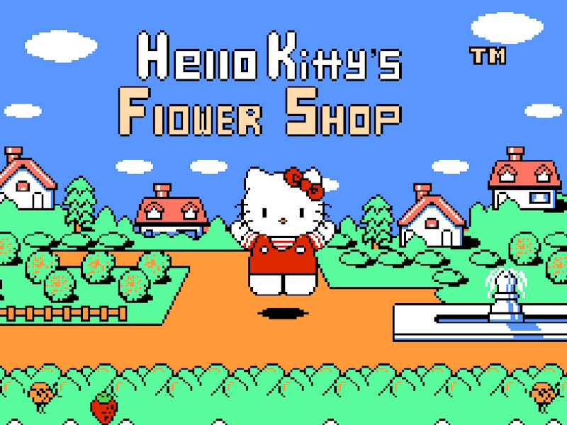 Гульня Кветкавы сад Hallo Kitty онлайн