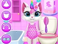 Гульня Штодзённы догляд Kitty Unicorn  онлайн