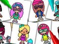 Гульня Toca Boca: дызайнер адзення  онлайн