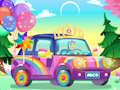 Гульня Дэкор Rainbow Car  онлайн